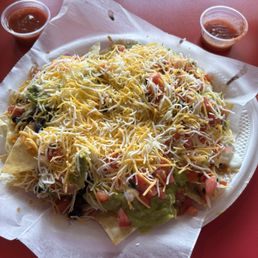 Bean and cheese Veggie Nachos Bean and cheese Veggie Nachos