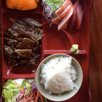 Sushi Tomi - Lunch bento with sashimi and beef teriyaki - Sushi Bars Near Me - Mountain View, California Sushi Tomi - Lunch bento with sashimi and beef teriyaki - Sushi Bars Near Me - Mountain View, California