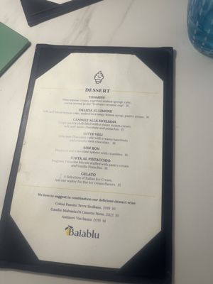 Menu photo 1 Baiablu Italian Restaurant Miami, FL Menu photo 1 Baiablu Italian Restaurant Miami, FL
