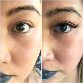 Lashé - Before and After. Gosh I love them. - Makeup Artists Near Me