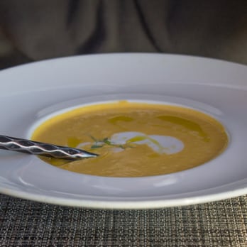 Sierra Mar - course one:fijian carrot soup - New American Near Me - Big Sur, California Sierra Mar - course one:fijian carrot soup - New American Near Me - Big Sur, California