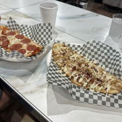 Steinhatchee Marina at Deadman Bay - Pepperoni Flatbread and Chicken Bacon Ranch Flatbread
