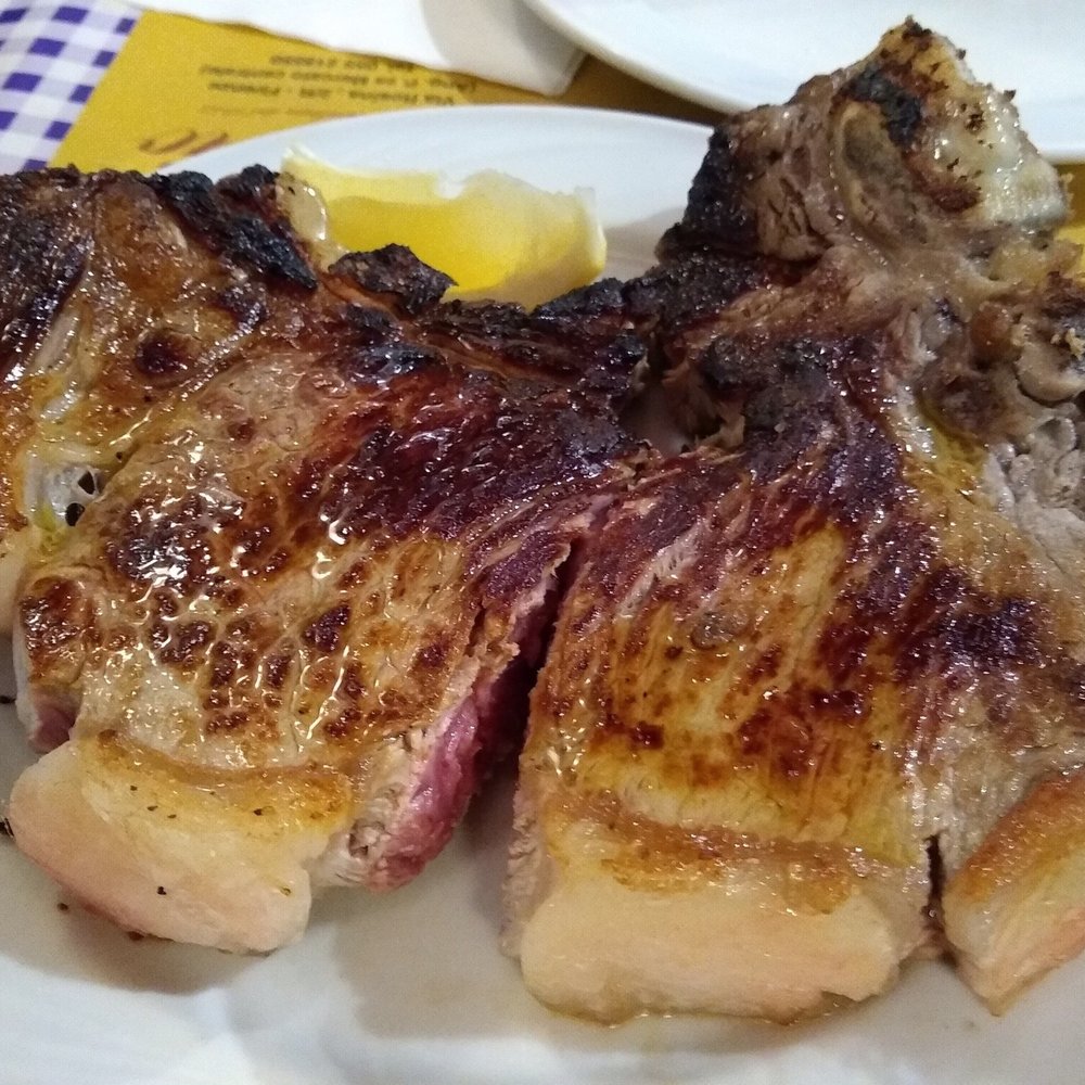 Trattoria Mario - Bistecca alla Florentina (florentine steak) £45. - Tuscan Near Me - Florence, FI Trattoria Mario - Bistecca alla Florentina (florentine steak) £45. - Tuscan Near Me - Florence, FI