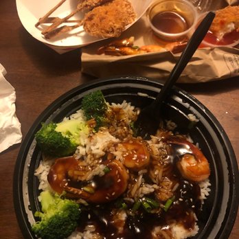 Tower Tea - Shrimp teriyaki & lollipop shrimp - Bubble Tea Near Me - Fresno, California Tower Tea - Shrimp teriyaki & lollipop shrimp - Bubble Tea Near Me - Fresno, California