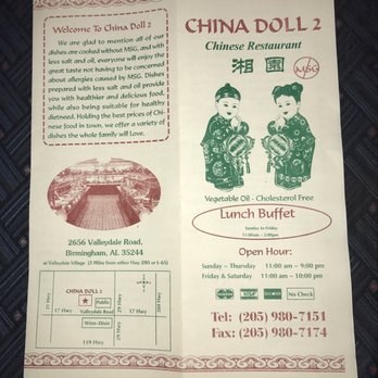 China Doll 2 - Menu - Chinese Near Me - Birmingham, Alabama