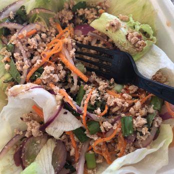 Thai Spice - The larb chicken with extra dressing and Tom yum soup not pictured was divine !! Full of flavor and if you like spice ,order in medium spice - Thai Near Me - Irvine, California Thai Spice - The larb chicken with extra dressing and Tom yum soup not pictured was divine !! Full of flavor and if you like spice ,order in medium spice - Thai Near Me - Irvine, California