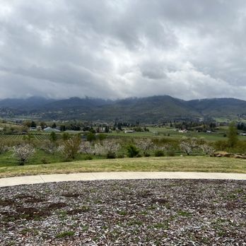 Long Walk Vineyard - A panorama pic of the view from the deck! - Wine Tasting Room Near Me - Ashland, Oregon Long Walk Vineyard - A panorama pic of the view from the deck! - Wine Tasting Room Near Me - Ashland, Oregon