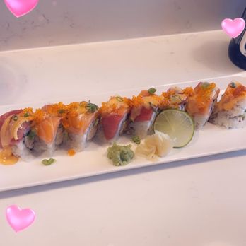 SUSHI To The MOON - Country Girl Roll (with crabmeat, avocado, cucumber, bluefin tuna, salmon, lemon scallions) - Japanese Near Me - Leander, Texas SUSHI To The MOON - Country Girl Roll (with crabmeat, avocado, cucumber, bluefin tuna, salmon, lemon scallions) - Japanese Near Me - Leander, Texas