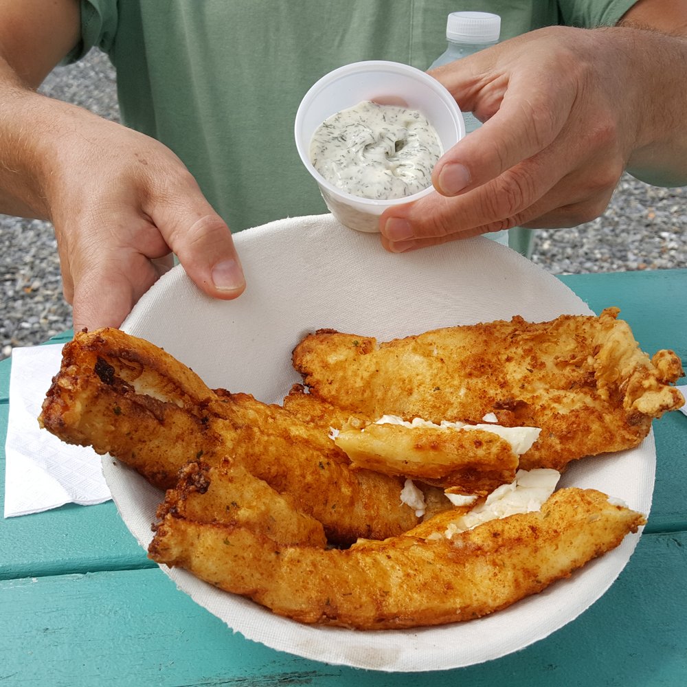 Bet's Fish Fry - This is a FULL order!! AMAZINGLY GOOD! - Seafood Near Me - Boothbay, Maine Bet's Fish Fry - This is a FULL order!! AMAZINGLY GOOD! - Seafood Near Me - Boothbay, Maine