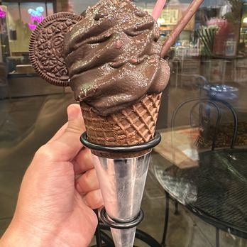 Nobibi Ice Cream & Tea - Ninja Soft serve (chocolate soft serve ice cream with a pocky, pop rocks, and an oreo...delish - Ice Cream & Frozen Yogurt Near Me - Claremont, California Nobibi Ice Cream & Tea - Ninja Soft serve (chocolate soft serve ice cream with a pocky, pop rocks, and an oreo...delish - Ice Cream & Frozen Yogurt Near Me - Claremont, California