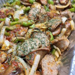 Wings To Go - Sausage, Peppers, Onions Tray