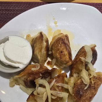 Bach's Bistro - Ground beef, onion, mushroom pierogi, and kimchi pierogi. - Polish Near Me - Blauvelt, New York Bach's Bistro - Ground beef, onion, mushroom pierogi, and kimchi pierogi. - Polish Near Me - Blauvelt, New York