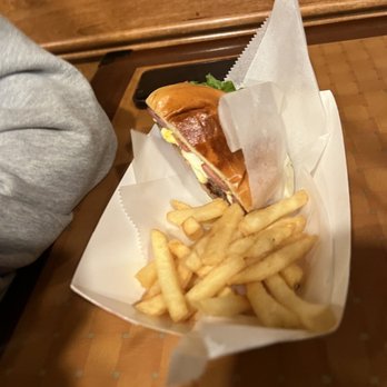 Loco's Burger - House burger. The house was kind enough to cut the burger in half for sharing. Thank you. H - Burgers Near Me - Guttenberg, New Jersey Loco's Burger - House burger. The house was kind enough to cut the burger in half for sharing. Thank you. H - Burgers Near Me - Guttenberg, New Jersey