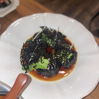 MINARI & The Pikok Lounge - Squid Ink Dumplings - I personally didnt try it but everyone who did said it was phenominal and gave it a 9.2/10 - Korean Near Me - Minneapolis, Minnesota