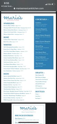 Menu photo 3 Maria's Mexican Kitchen - Fort Worth Fort Worth, TX