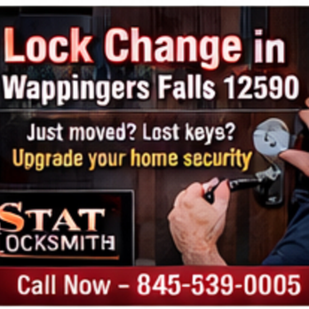 Stat Locksmith - Fast locksmith service in Wappingers Falls NY 12590 lockouts, key fobs, rekeying & lock changes. Call Stat Locksmith today! - Keys & Locksmiths Near Me - Arlington, New York Stat Locksmith - Fast locksmith service in Wappingers Falls NY 12590 lockouts, key fobs, rekeying & lock changes. Call Stat Locksmith today! - Keys & Locksmiths Near Me - Arlington, New York