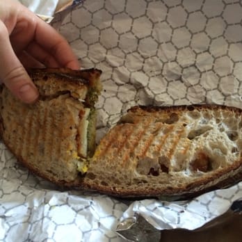 Lorca - Manchego breakfast sandwich with pistachio pesto. Amazing. - Coffee & Tea Near Me - Stamford, Connecticut