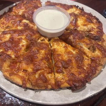Mickey Malone's Tavern - Buffalo chicken pizza. Great lace. - Sports Bars Near Me - Brockton, Massachusetts
