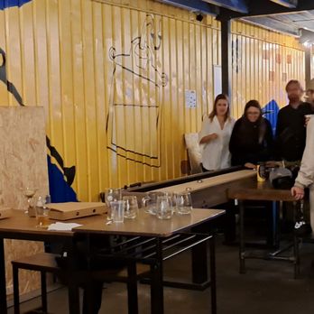 Mash Paddle Brewery - Shuffle board on ground floor. 2023 10 13. - Brewpubs Near Me - London, XGL Mash Paddle Brewery - Shuffle board on ground floor. 2023 10 13. - Brewpubs Near Me - London, XGL