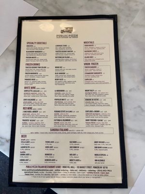 Menu photo 3 Public Pizza Italian Kitchen Yonkers, NY Menu photo 3 Public Pizza Italian Kitchen Yonkers, NY