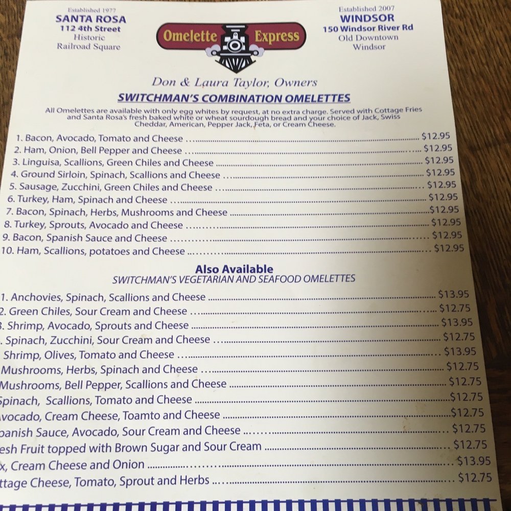 Omelette Express - Breakfast & Brunch Near Me - Santa Rosa, California