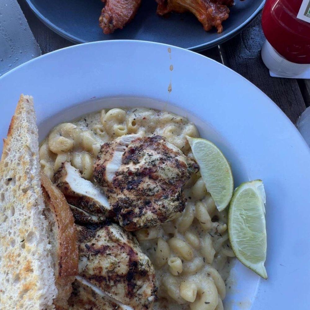 Wings, and jerk chicken pasta