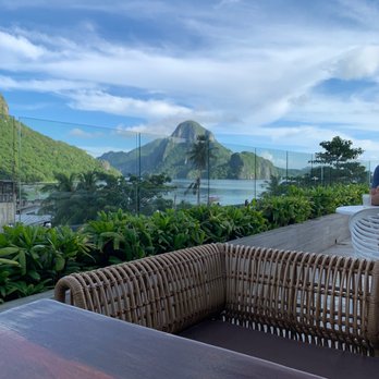Cuna Hotel - Water view from restaurant. - Hotels Near Me - El Nido, PLW Cuna Hotel - Water view from restaurant. - Hotels Near Me - El Nido, PLW
