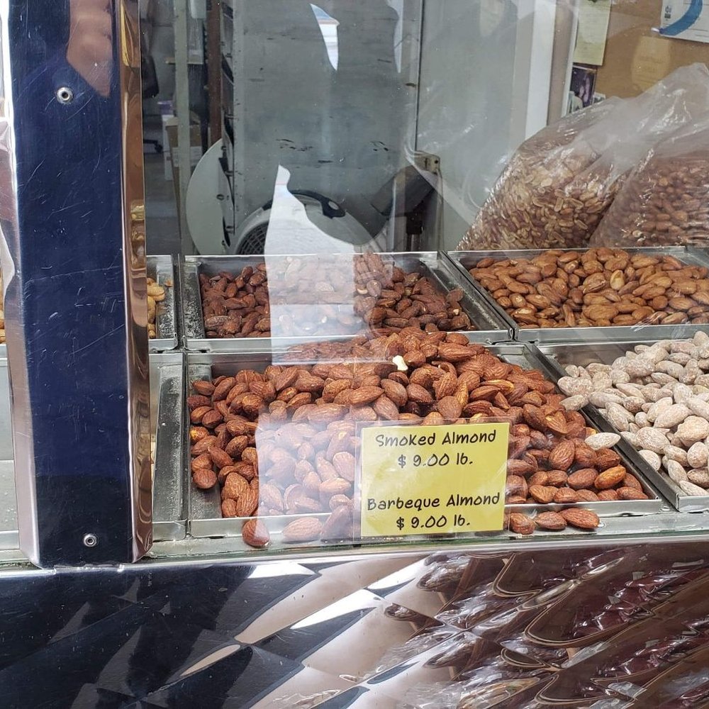 Aladdin Nut House - Picture of the flavors available. You can get a mixed bag! They all taste great. - Grocery Near Me - Pasadena, California
