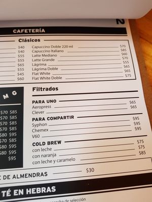 Menu photo 3 Negro Buenos Aires, C