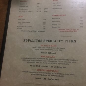 Nopalitos - Menu - Mexican Near Me - Littlefield, Texas Nopalitos - Menu - Mexican Near Me - Littlefield, Texas