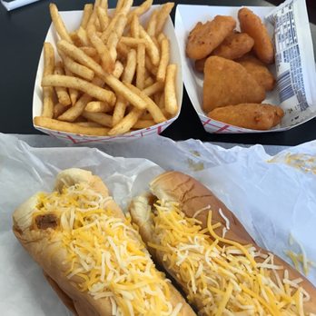 Tony's Coneys - Two cheese coneys, fries, and mac n cheese bites! - Ice Cream & Frozen Yogurt Near Me - Columbus, Ohio