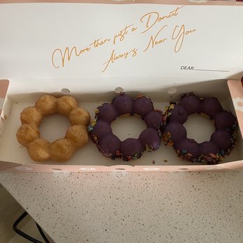 Mochinut Chula Vista - Churro and 2 Ube Mochinut doughnuts. - Donuts Near Me - Chula Vista, California