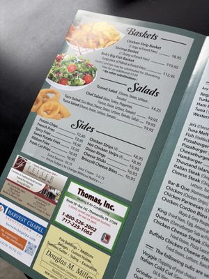 Menu photo 1 Sub Stop  New Oxford, PA