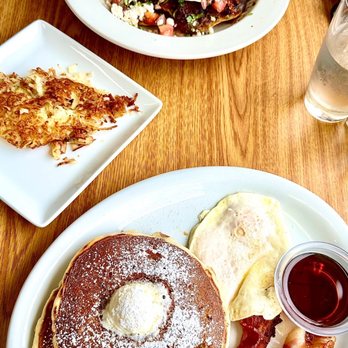 Sunrise Cafe - Banana, pancakes, and Heuvos rancheros. - American Near Me - Monterey, California