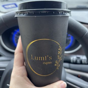 Lumi's Crepes - Pistachio latte w fancy cup - Coffee & Tea Near Me - Cedar Park, Texas Lumi's Crepes - Pistachio latte w fancy cup - Coffee & Tea Near Me - Cedar Park, Texas
