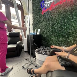 vIVe Hydration Therapy - New Orleans - Wifey Recharging her batteries.