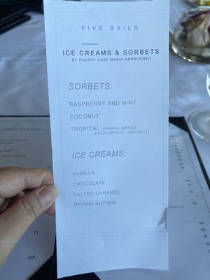 Menu photo 2 Five Sails Restaurant Vancouver, BC