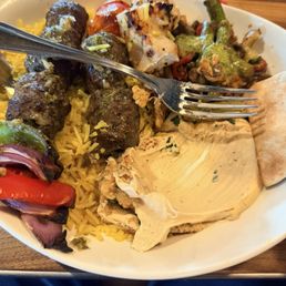 Beef kebab plate Beef kebab plate
