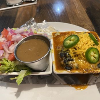 Big Four Cafe - Soup and salad combo. Soup was Texas chili. - Cafes Near Me - Batesville, Indiana