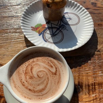 Foxtail Coffee - University Blvd - The hot chocolate and blueberry muffin. - Coffee & Tea Near Me - Orlando, Florida Foxtail Coffee - University Blvd - The hot chocolate and blueberry muffin. - Coffee & Tea Near Me - Orlando, Florida