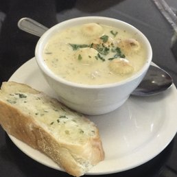 Clam chowder on Monday