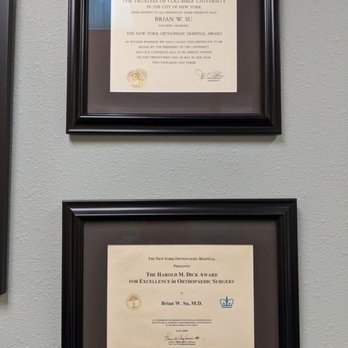 Brian Su, MD - More credential's - Orthopedists Near Me - Larkspur, California