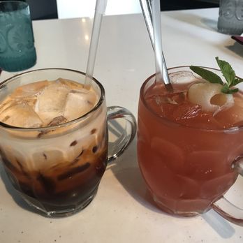 Aaharn - Thai iced tea and a cocktail - Thai Near Me - San Diego, California