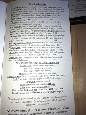Menu photo 6 Causeway Gourmet Ocean Isle Beach, NC