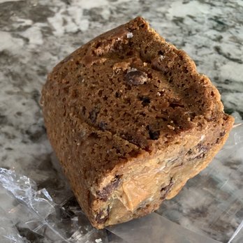 Five Eggs - The Salted Caramel Chocolate Chip Brownie. Lots of rich buttery crust. Perfection. - Food Delivery Services Near Me