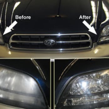 Precision Dent - Headlight Restoration - Before / After - Body Shops Near Me - Lawrenceville, Georgia