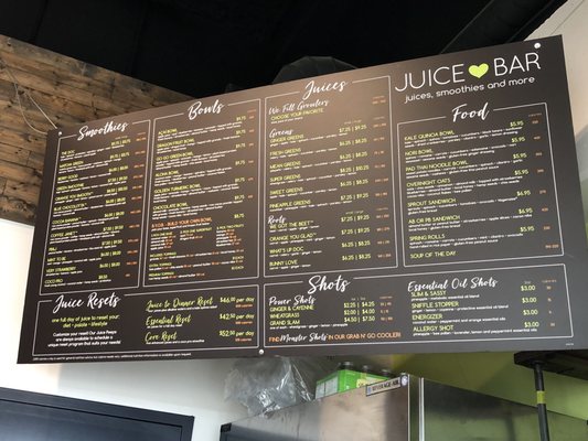 Menu photo 3 Juice Bar - The Gulch Nashville, TN