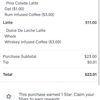 787 Coffee - They make it sound like the milk and bean choice is a choice but they charge you like crazy. Be warned. - Coffee & Tea Near Me - New York, New York