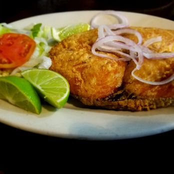 El Rinconcito Latino - Reueda de serrucha sawfish steak - Cuban Near Me - Miami, Florida El Rinconcito Latino - Reueda de serrucha sawfish steak - Cuban Near Me - Miami, Florida