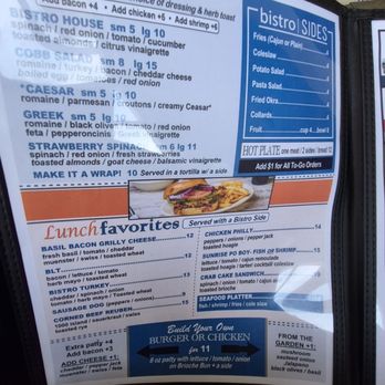 Sunrise Bistro - Menu - Breakfast & Brunch Near Me - Beech Island, South Carolina
